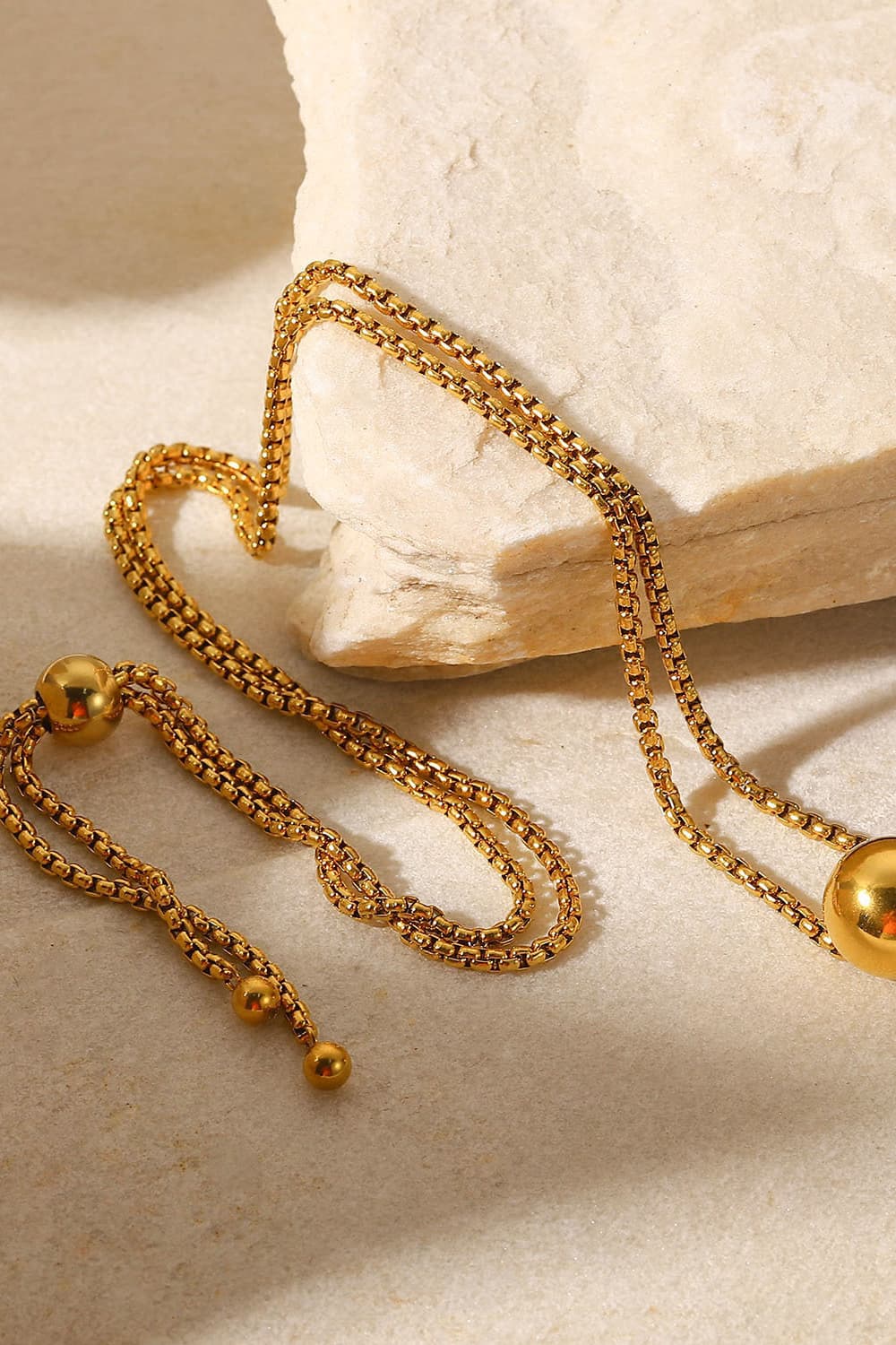 18K Gold Ball Necklace