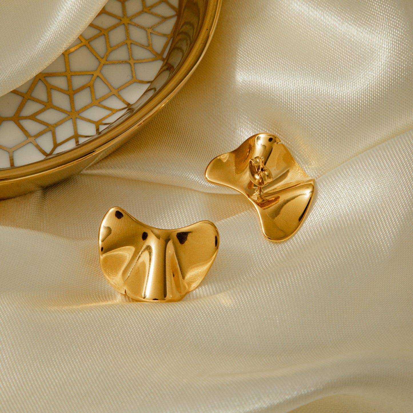 18K Gold-Plated Geometric Earrings