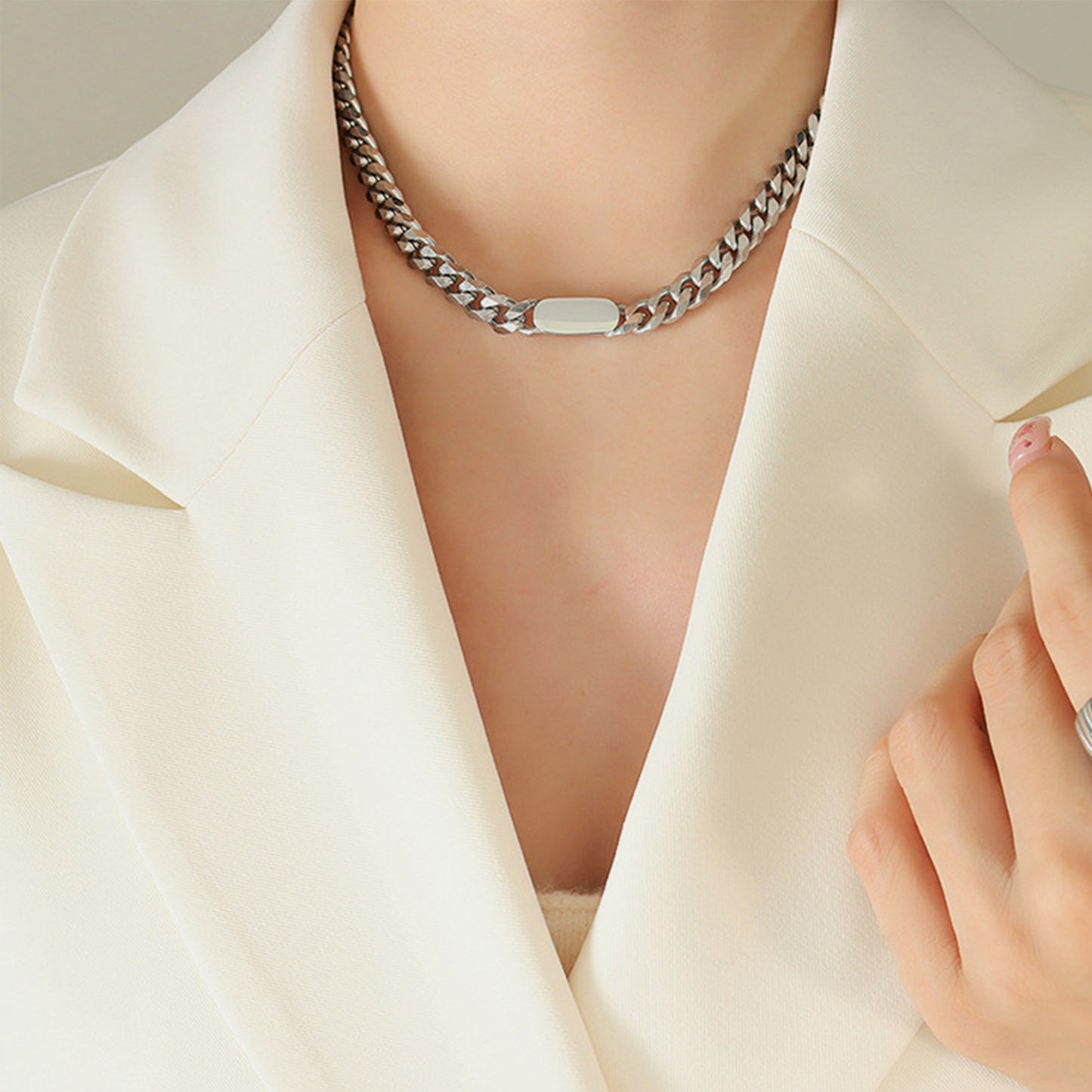 18K Gold/Silver Chain Necklace