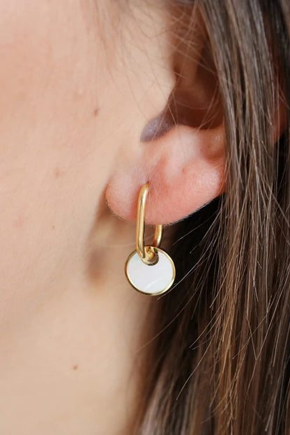 Mother-Of-Pearl Drop Earrings