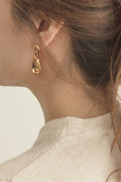 18K Gold Double-Hoop Earrings