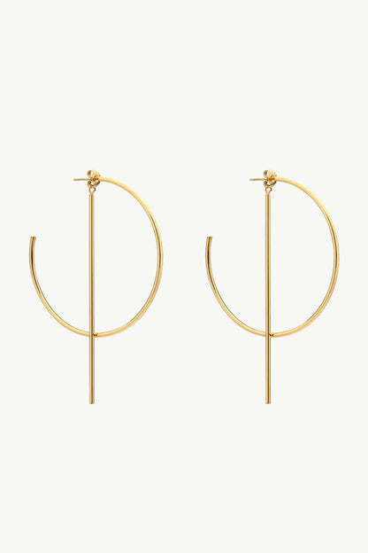 C-Hoop Stainless Steel Earrings