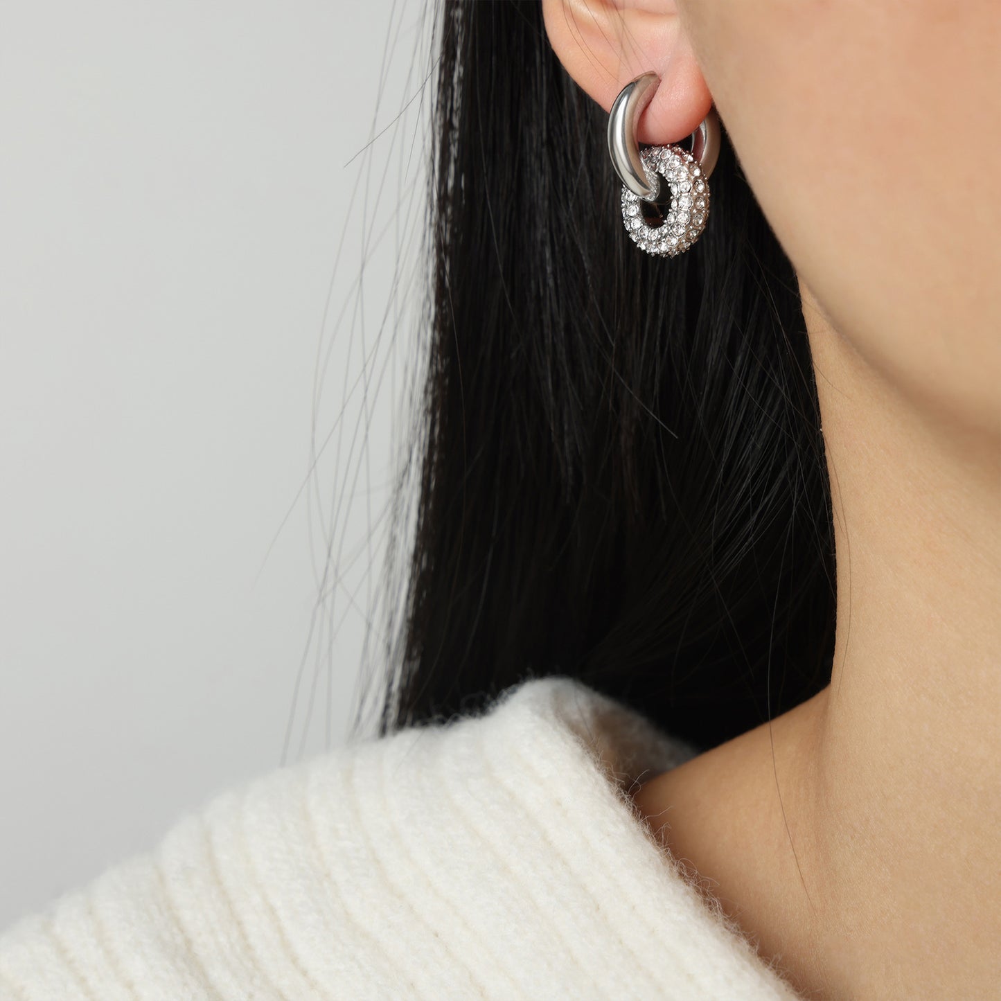 Gold Double-Hoop Earrings