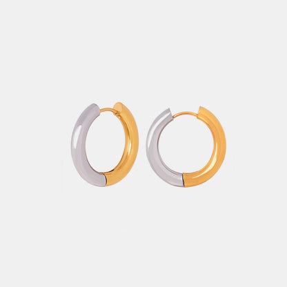 18K Gold Huggie Earrings