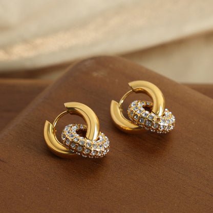 Gold Double-Hoop Earrings