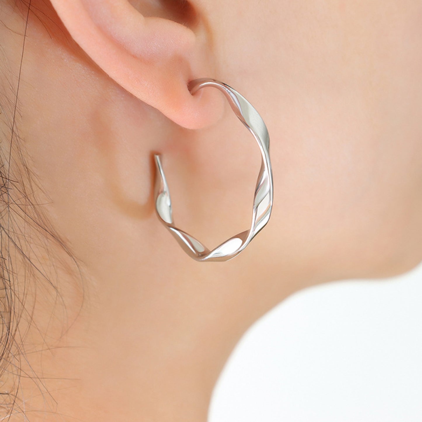 C-Hoop Earrings