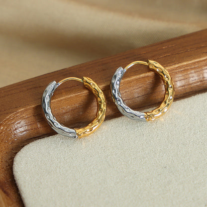 18K Gold Huggie Earrings