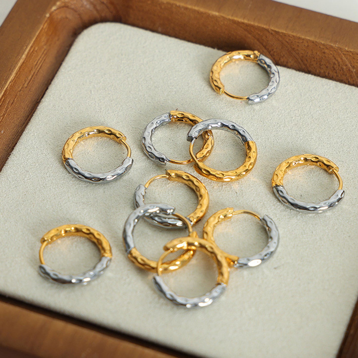 18K Gold Huggie Earrings