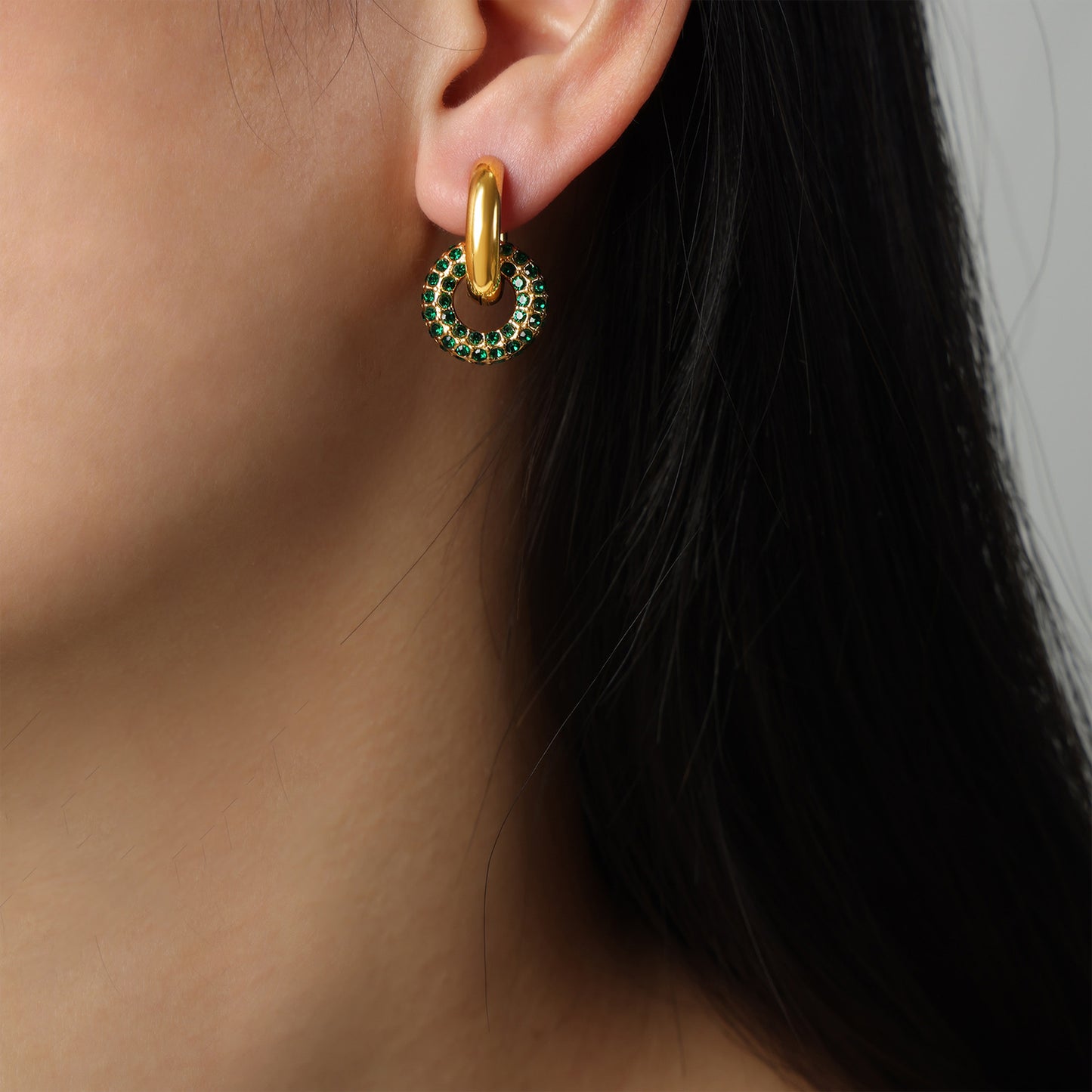 Gold Double-Hoop Earrings