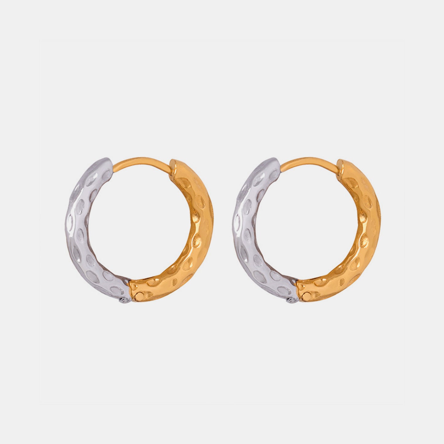 18K Gold Huggie Earrings